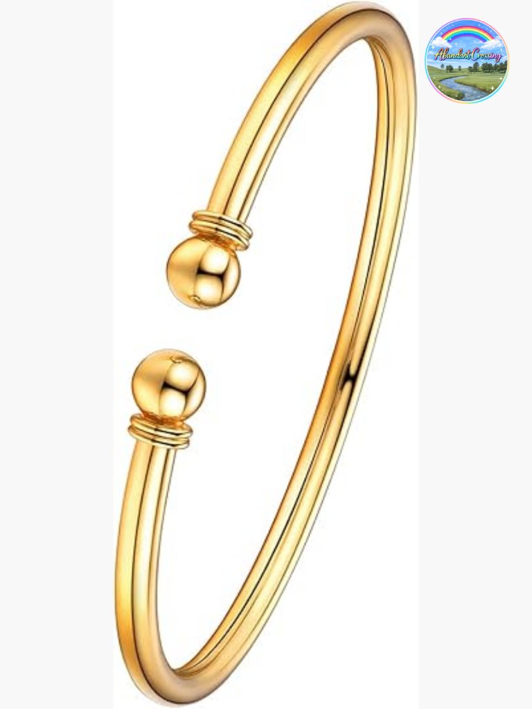 Dainty Cuff Bracelet - 18k Gold Plated Sterling Silver, Open Bangle